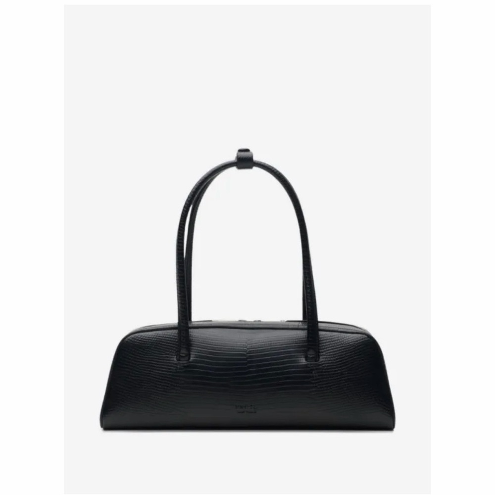 Freja Mercer Black Lizard Bag